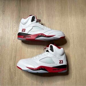 Nike White and Orange Sneakers